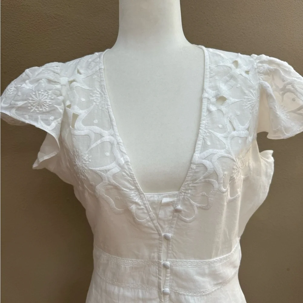 Veronica Beard White Maxi Dress (professionally altered) - Picture 4 of 15